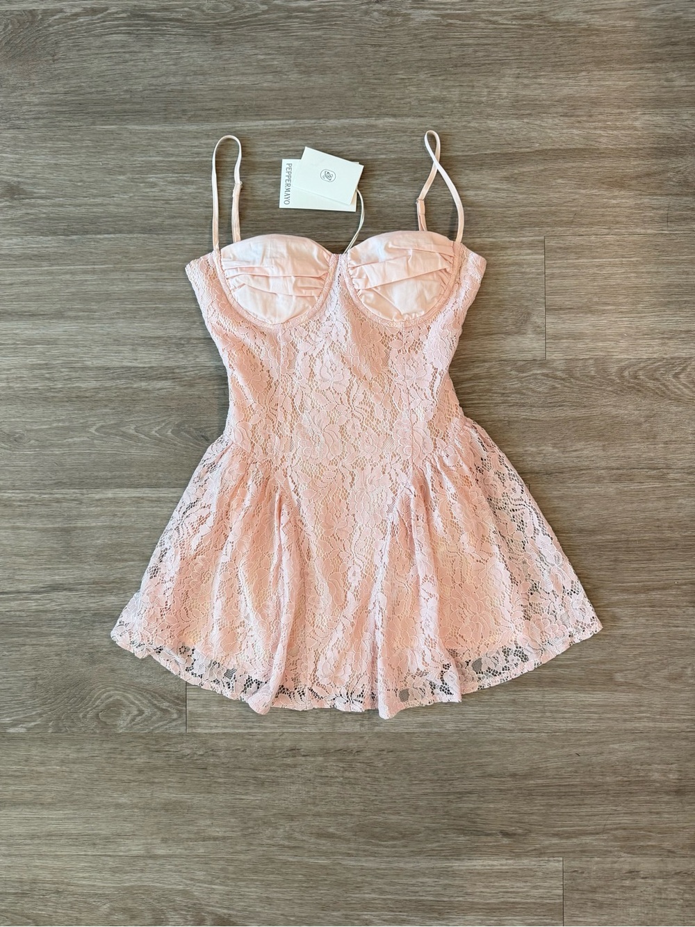 NWT Peppermayo Promenade Mini Dress in Pink, Size 2
